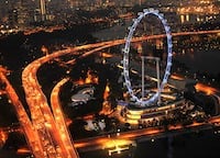 Singapore aerial view