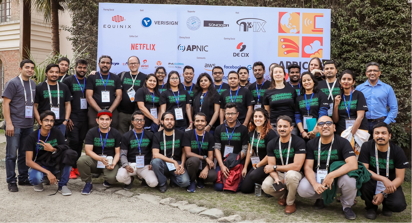 A group of people at APNIC First Hackathon
