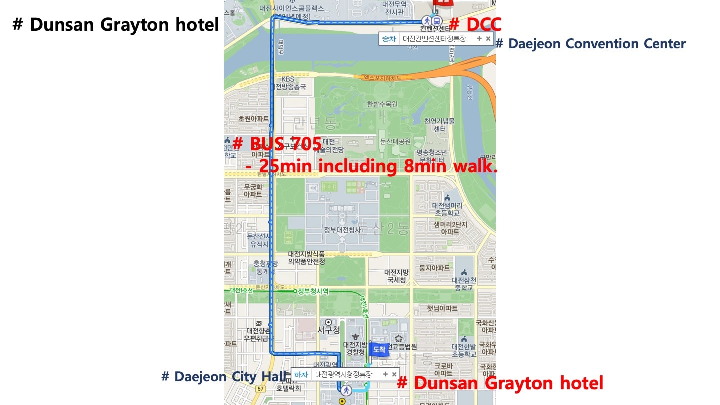 Hotel Graytone Dunsan map