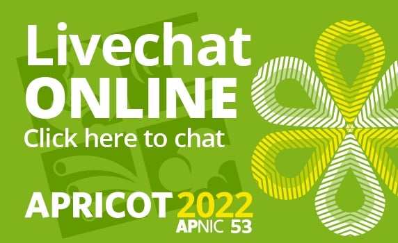 Launch APNIC live chat